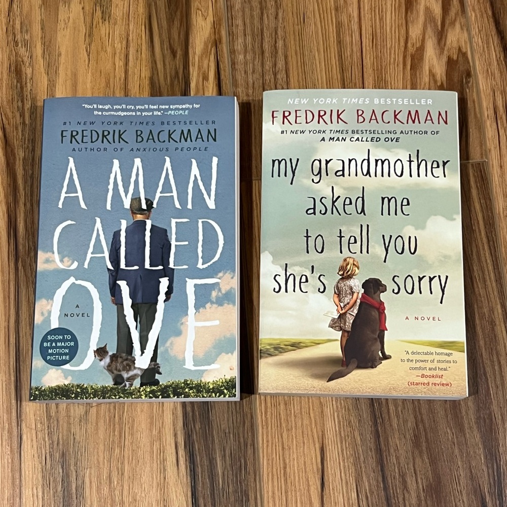 Fredrik Backman Book Set - Blue and Beige Covers